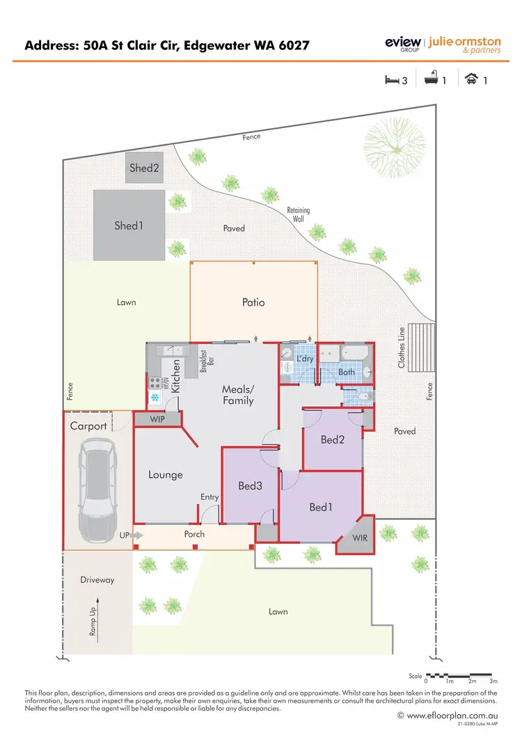 Floorplan of Homely house listing, 50A St Clair Circle, Edgewater WA 6027