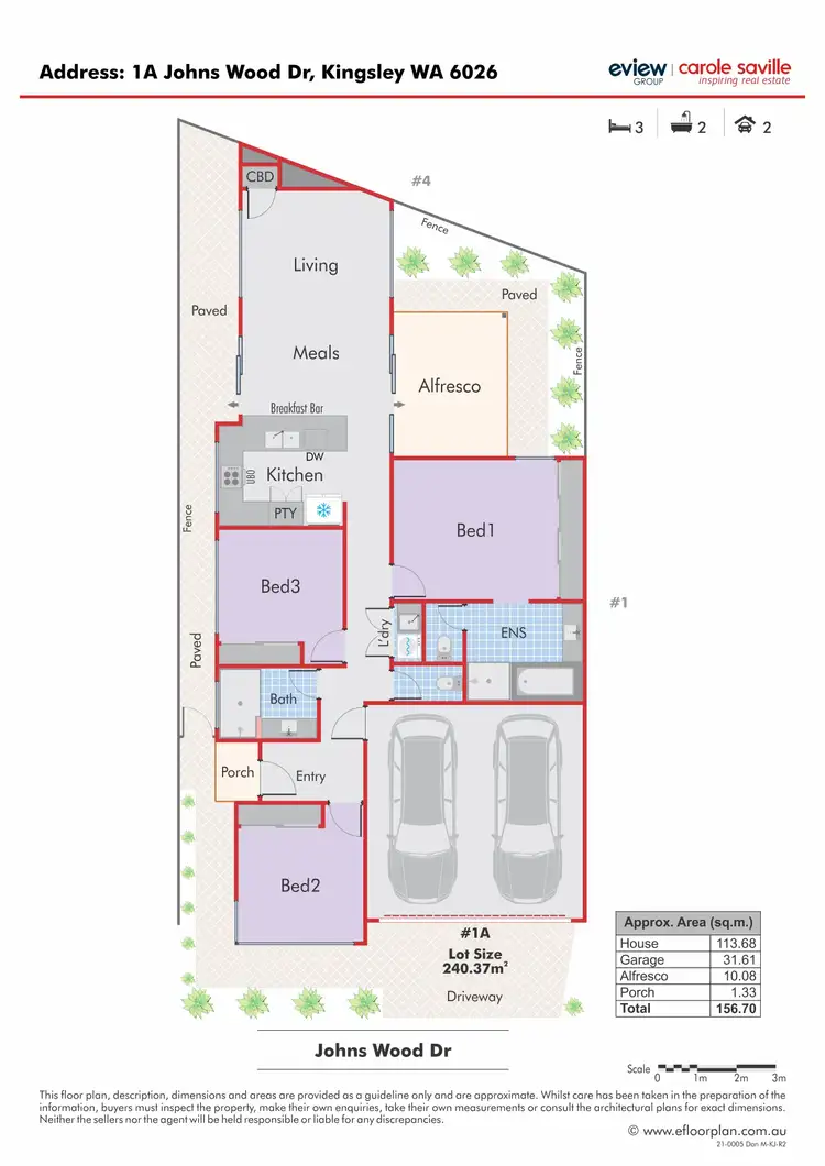 Floorplan of Homely house listing, 4 Forest Hill Drive, Kingsley WA 6026