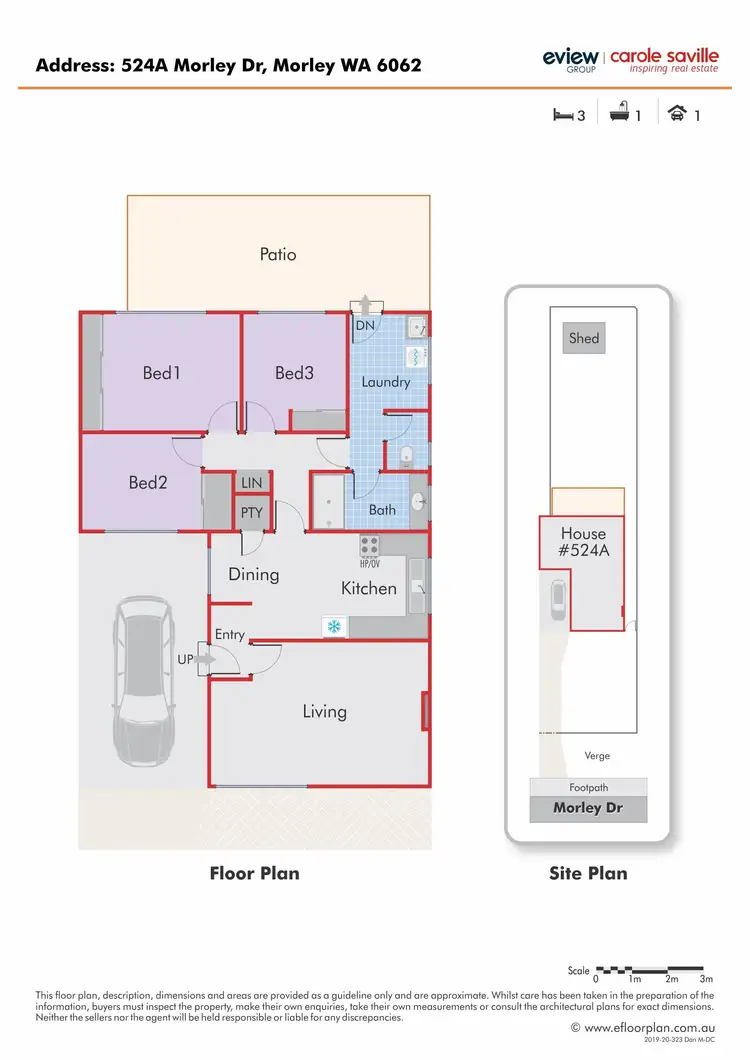 Floorplan of Homely house listing, 524A Morley Drive, Morley WA 6062