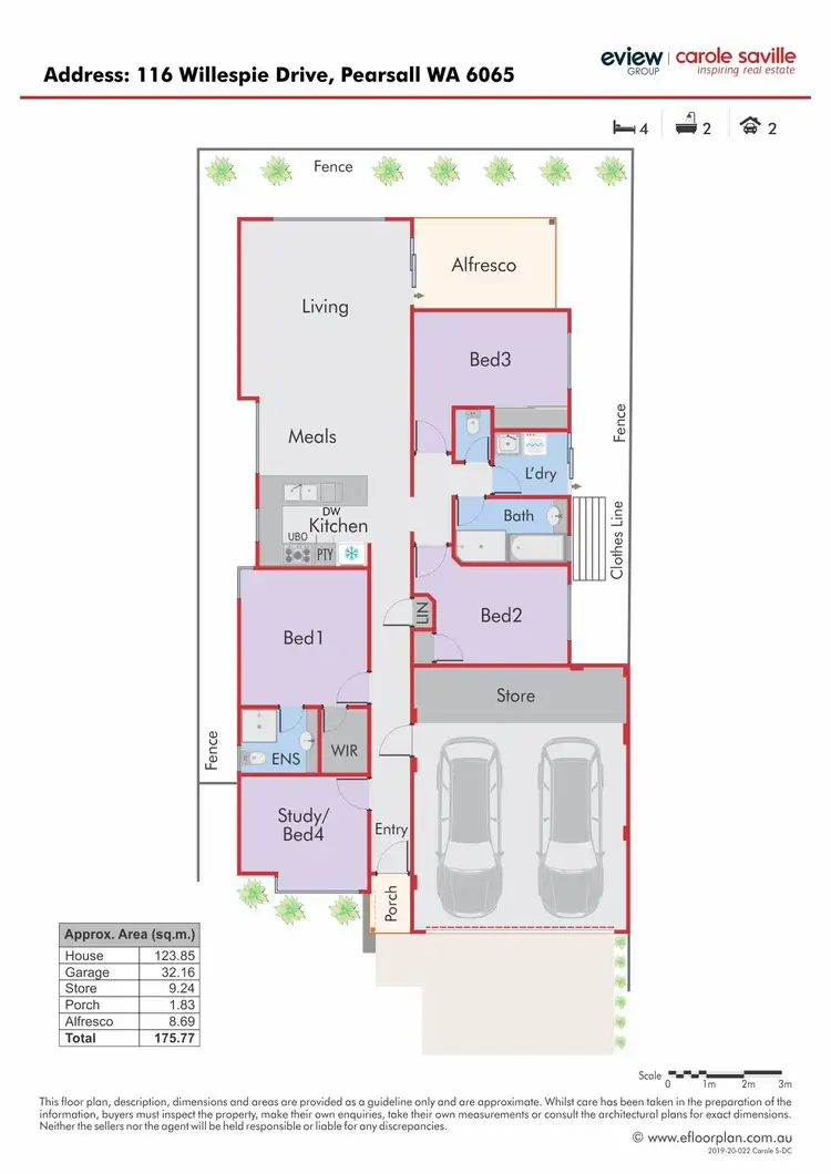 Floorplan of Homely house listing, 116 Willespie Drive, Pearsall WA 6065