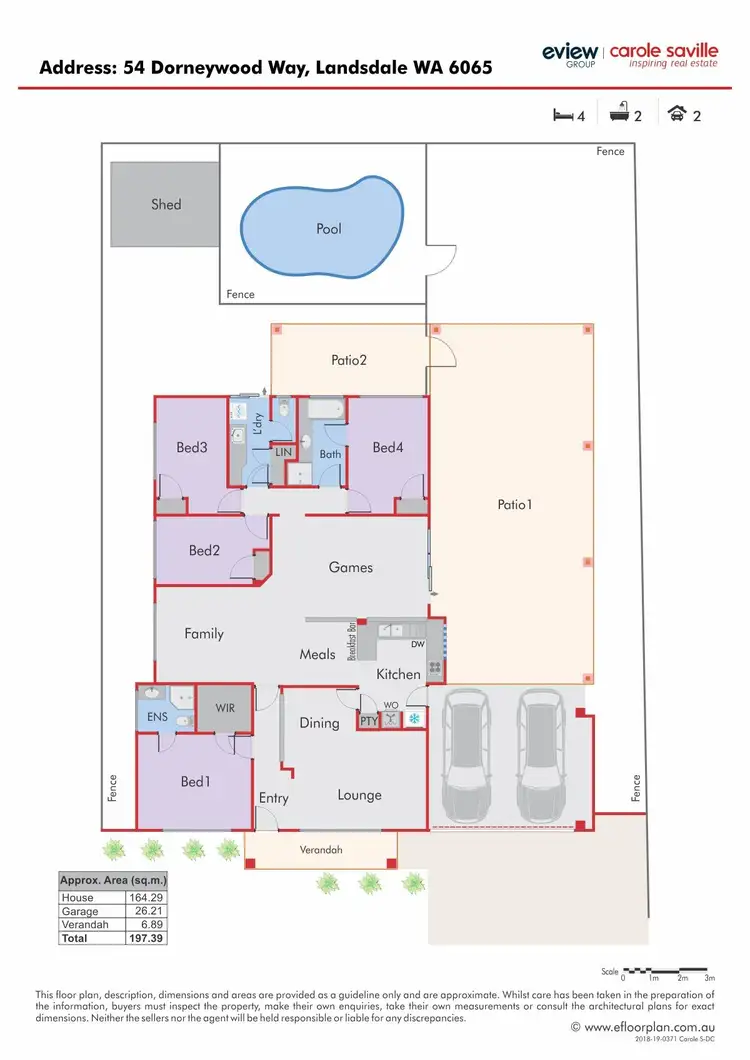Floorplan of Homely house listing, 54 Dorneywood Way, Landsdale WA 6065