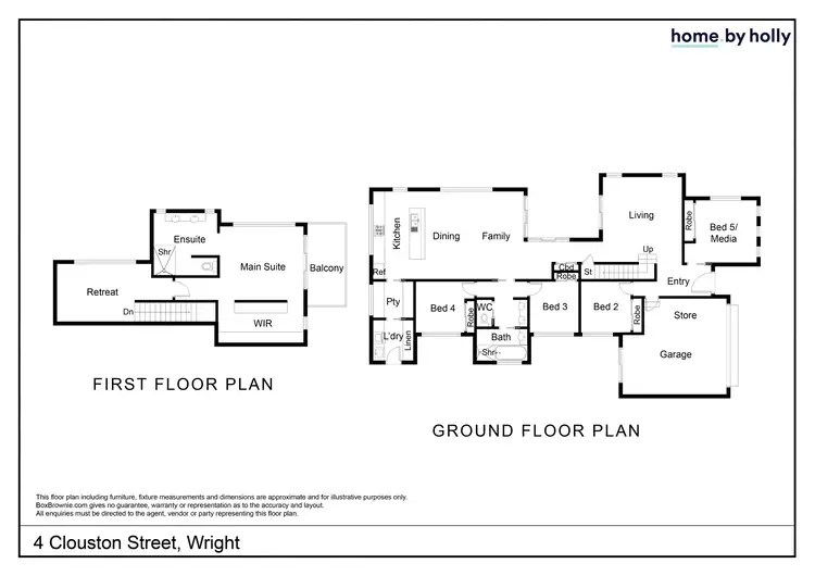 Floorplan of Homely house listing, 4 Clouston Street, Wright ACT 2611