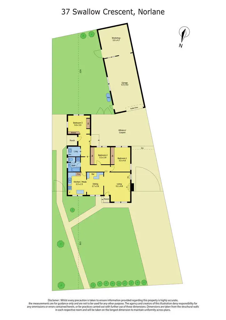 Floorplan of Homely house listing, 37 Swallow Crescent, Norlane VIC 3214