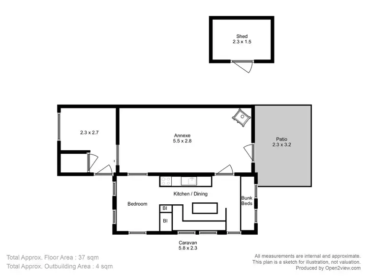 Floorplan of Homely land listing, 12 Kookaburra Street, Primrose Sands TAS 7173
