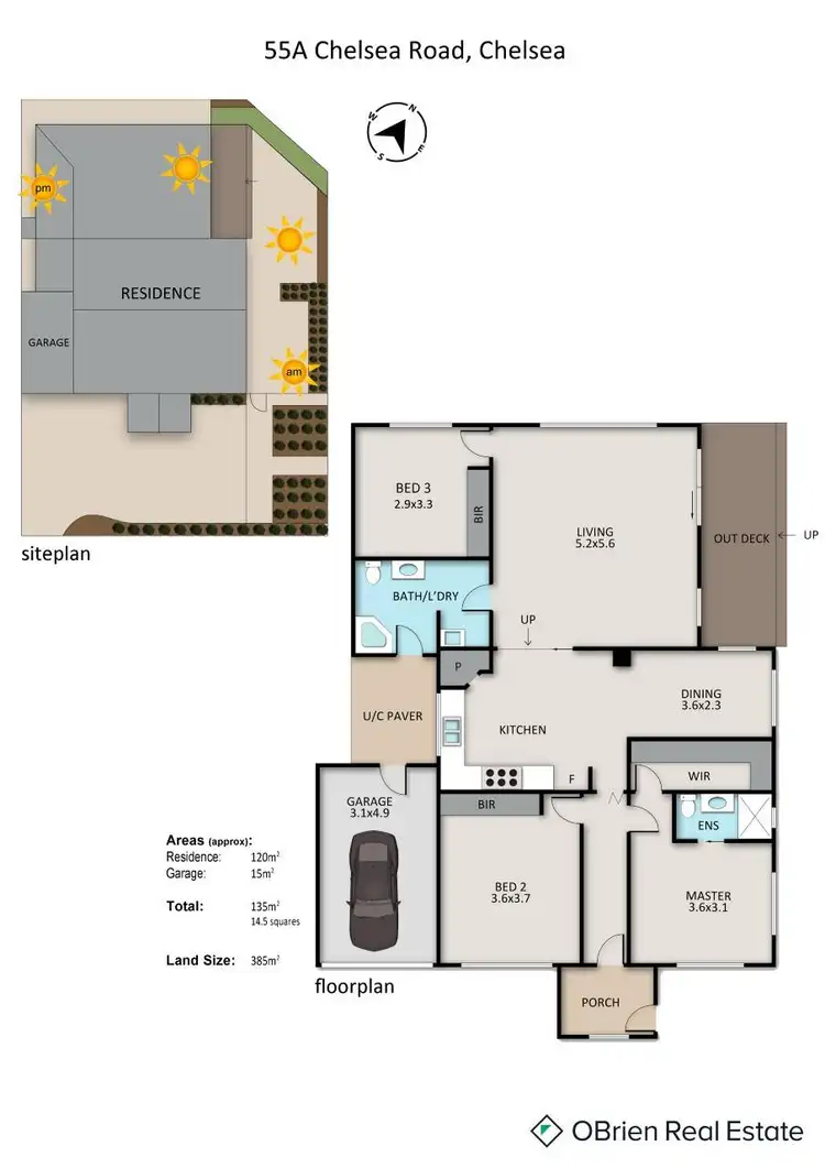 Floorplan of Homely house listing, 55A Chelsea Road, Chelsea VIC 3196