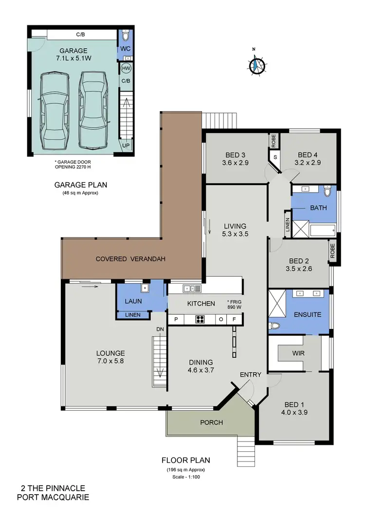 Floorplan of Homely house listing, 2 The Pinnacle, Port Macquarie NSW 2444