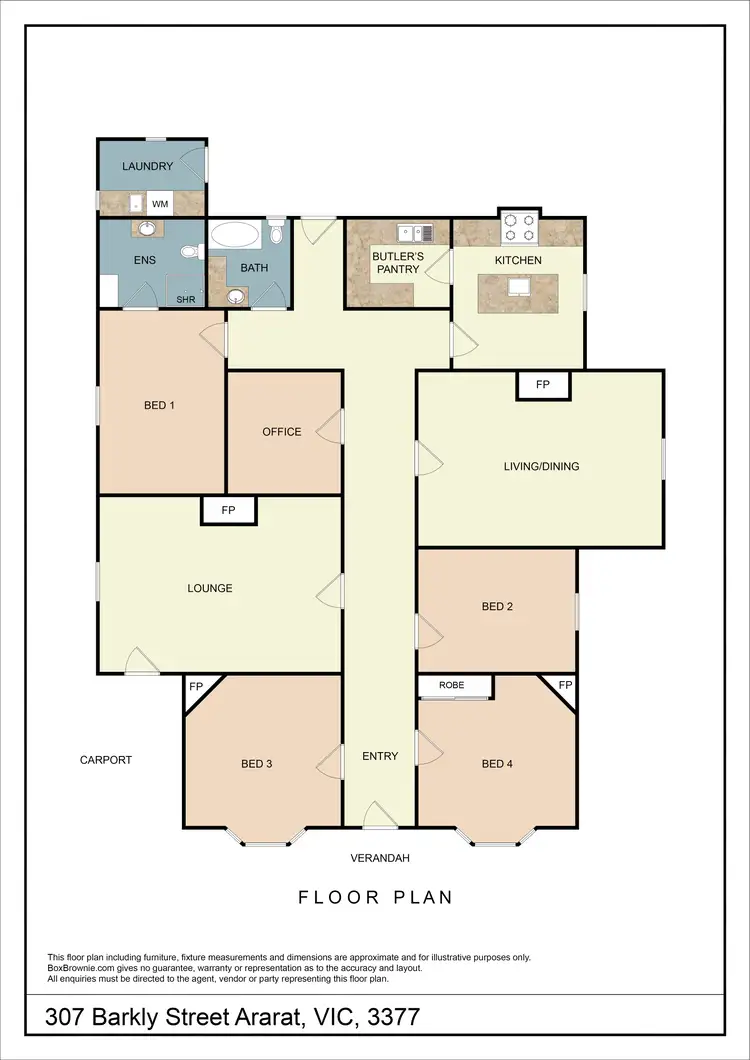 Floorplan of Homely house listing, 307 Barkly Street, Ararat VIC 3377