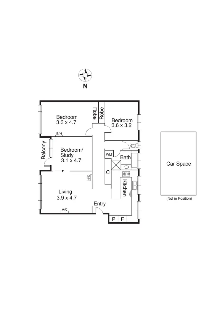 Floorplan of Homely apartment listing, 5/10 Avoca Avenue, Elwood VIC 3184