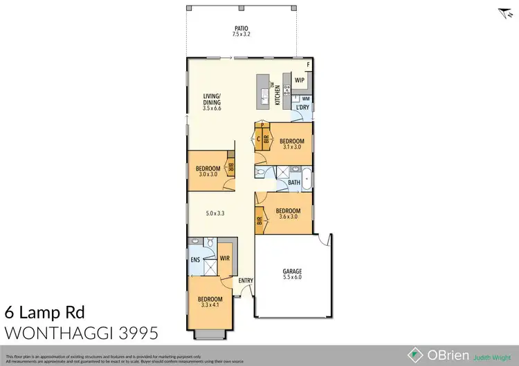 Floorplan of Homely house listing, 6 Lamp Road, Wonthaggi VIC 3995
