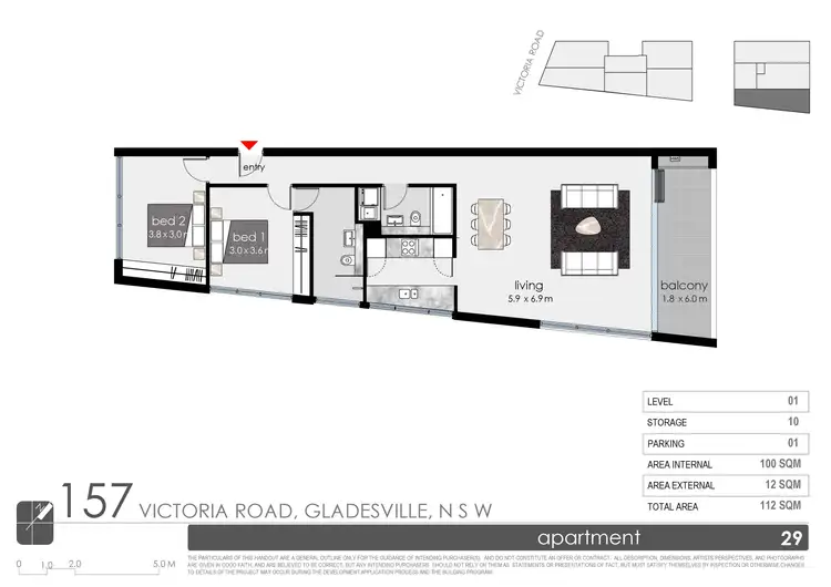 Floorplan of Homely apartment listing, 29/157 Victoria Road, Gladesville NSW 2111