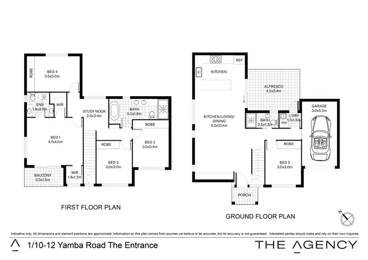 Floorplan of Homely apartment listing, 1/10-12 Yamba Street, The Entrance NSW 2261