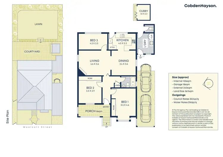 Floorplan of Homely house listing, 70 Woolcott Street, Earlwood NSW 2206