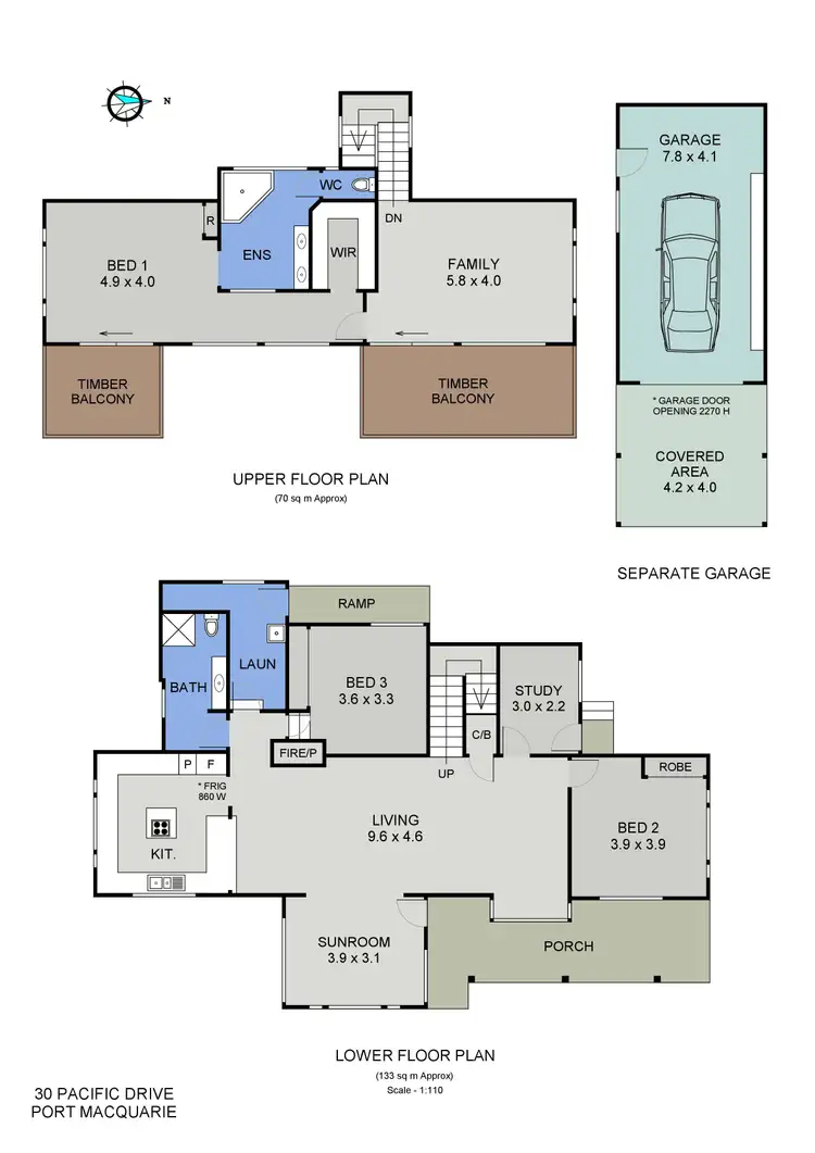 Floorplan of Homely house listing, 30 Pacific Drive, Port Macquarie NSW 2444