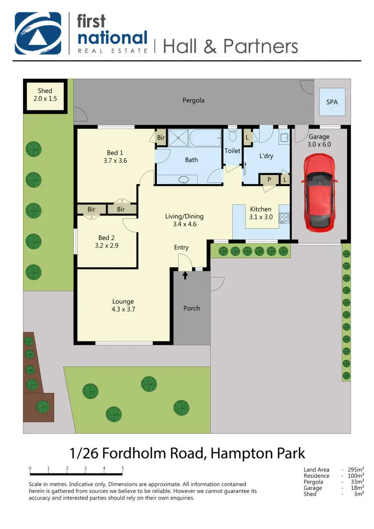 Floorplan of Homely unit listing, 1/26 Fordholm Road, Hampton Park VIC 3976