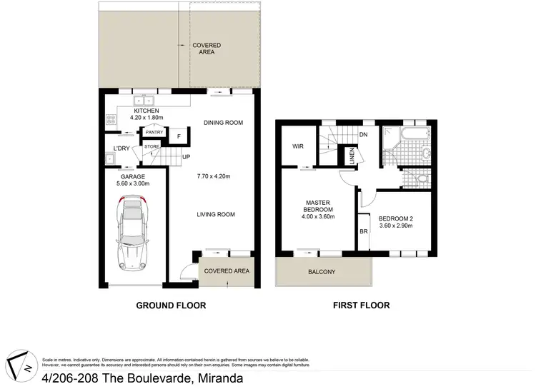 Floorplan of Homely townhouse listing, 4/206-208 The Boulevarde, Miranda NSW 2228