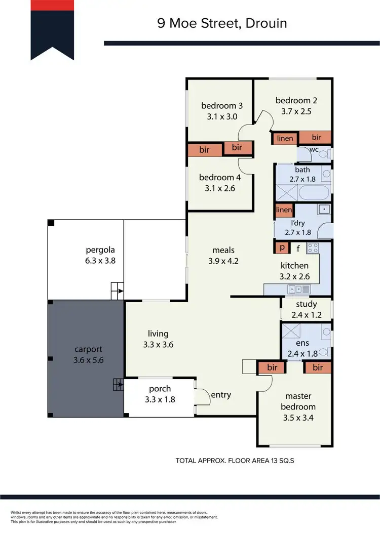Floorplan of Homely house listing, 9 Moe Street, Drouin VIC 3818