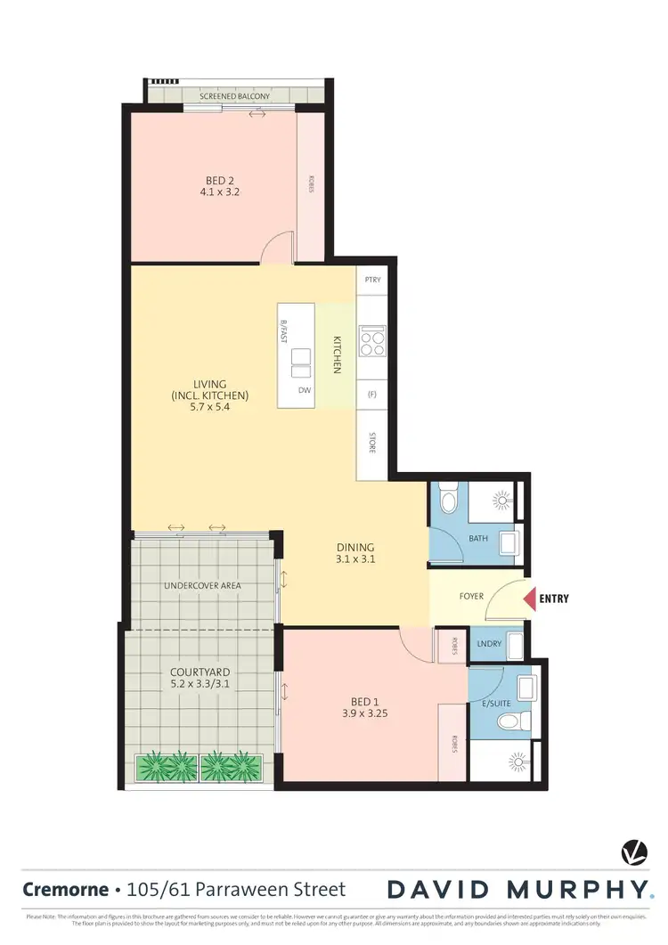 Floorplan of Homely apartment listing, 105/61 Parraween Street, Cremorne NSW 2090