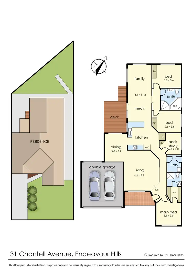 Floorplan of Homely house listing, 31 Chantell Avenue, Endeavour Hills VIC 3802