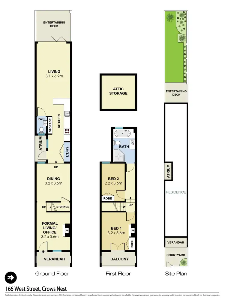 Floorplan of Homely house listing, 166 West Street, Crows Nest NSW 2065