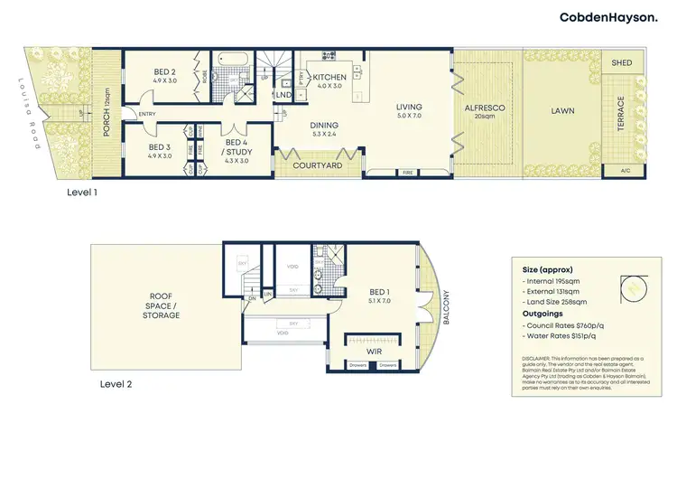 Floorplan of Homely house listing, 19 Louisa Road, Birchgrove NSW 2041