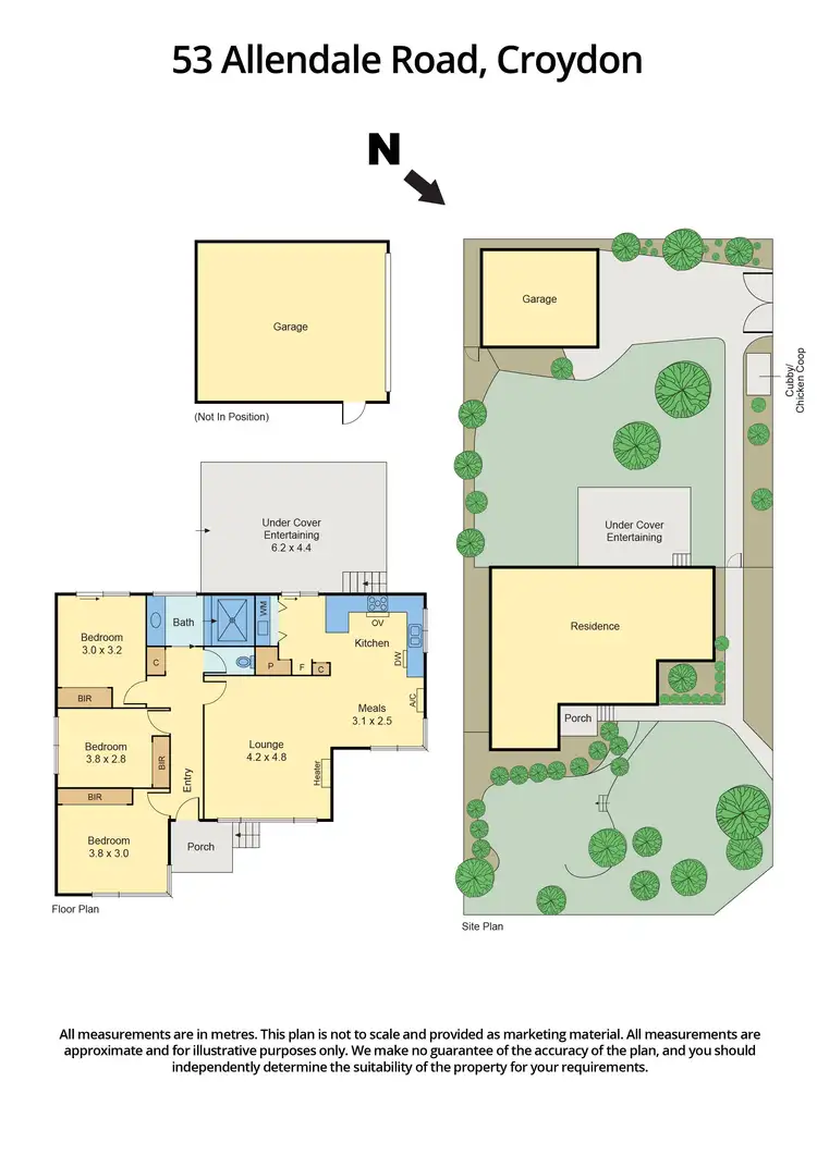 Floorplan of Homely house listing, 53 Allendale Road, Croydon VIC 3136