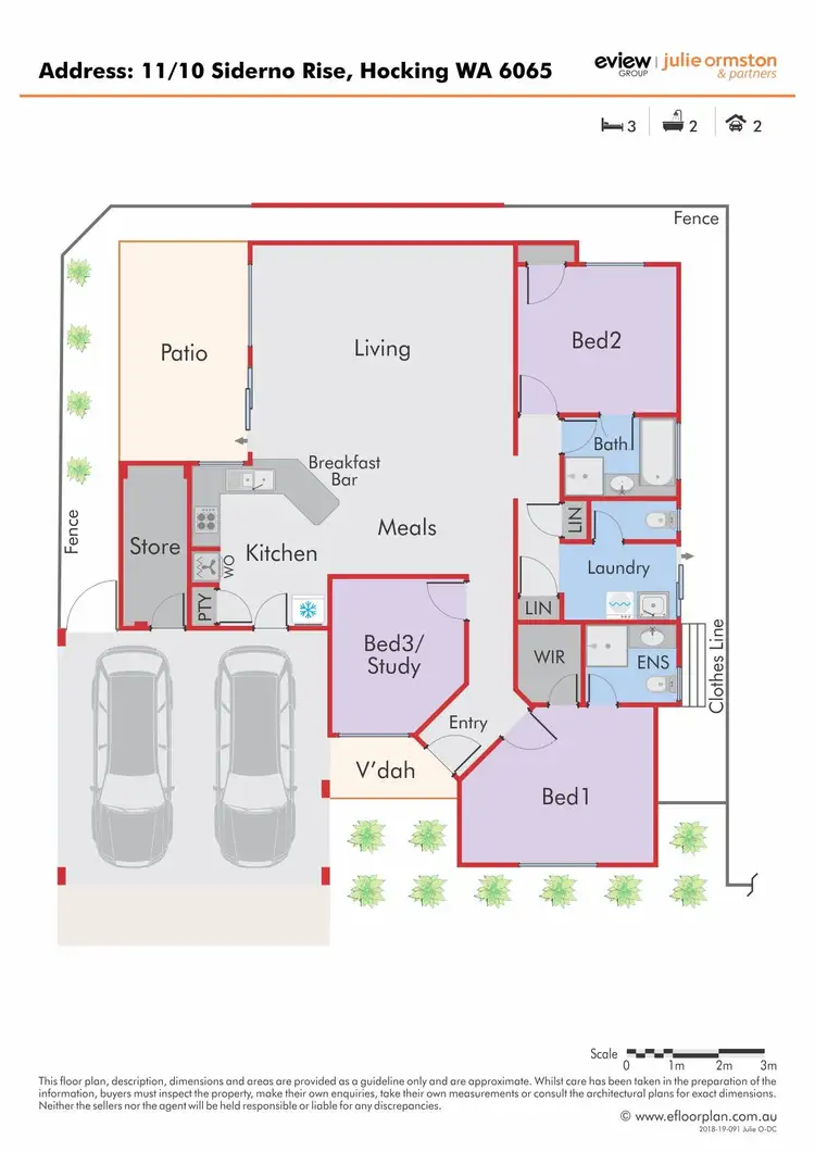 Floorplan of Homely unit listing, 11/10 Siderno Rise, Hocking WA 6065