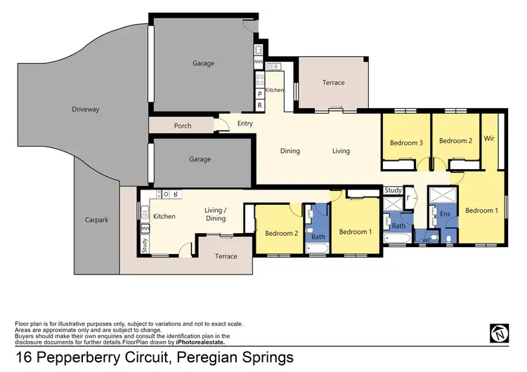 Floorplan of Homely semi-detached listing, 16 Pepperberry Circuit, Peregian Springs QLD 4573