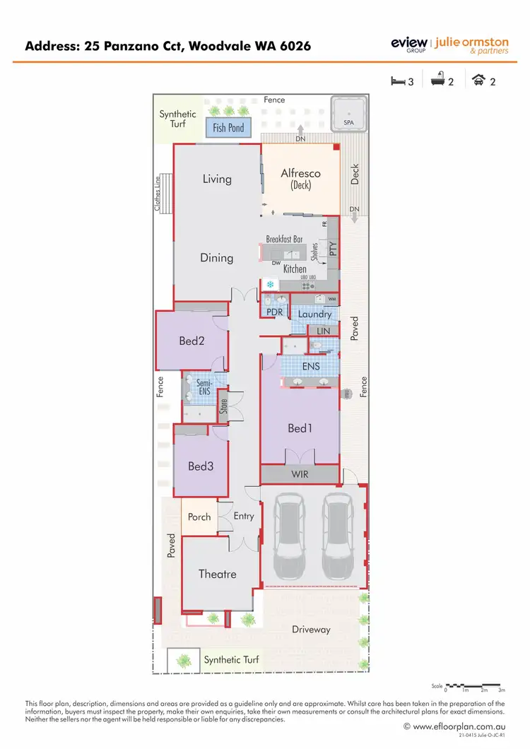 Floorplan of Homely house listing, 25 Panzano Circuit, Woodvale WA 6026