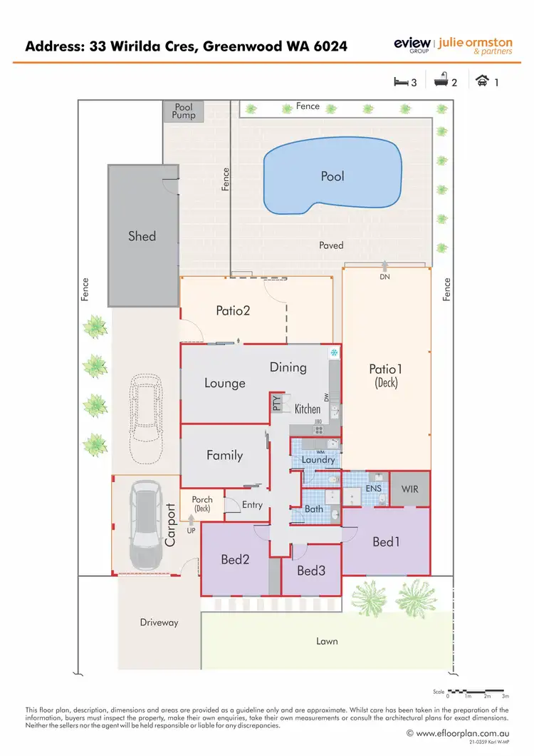 Floorplan of Homely house listing, 33 Wirilda Crescent, Greenwood WA 6024
