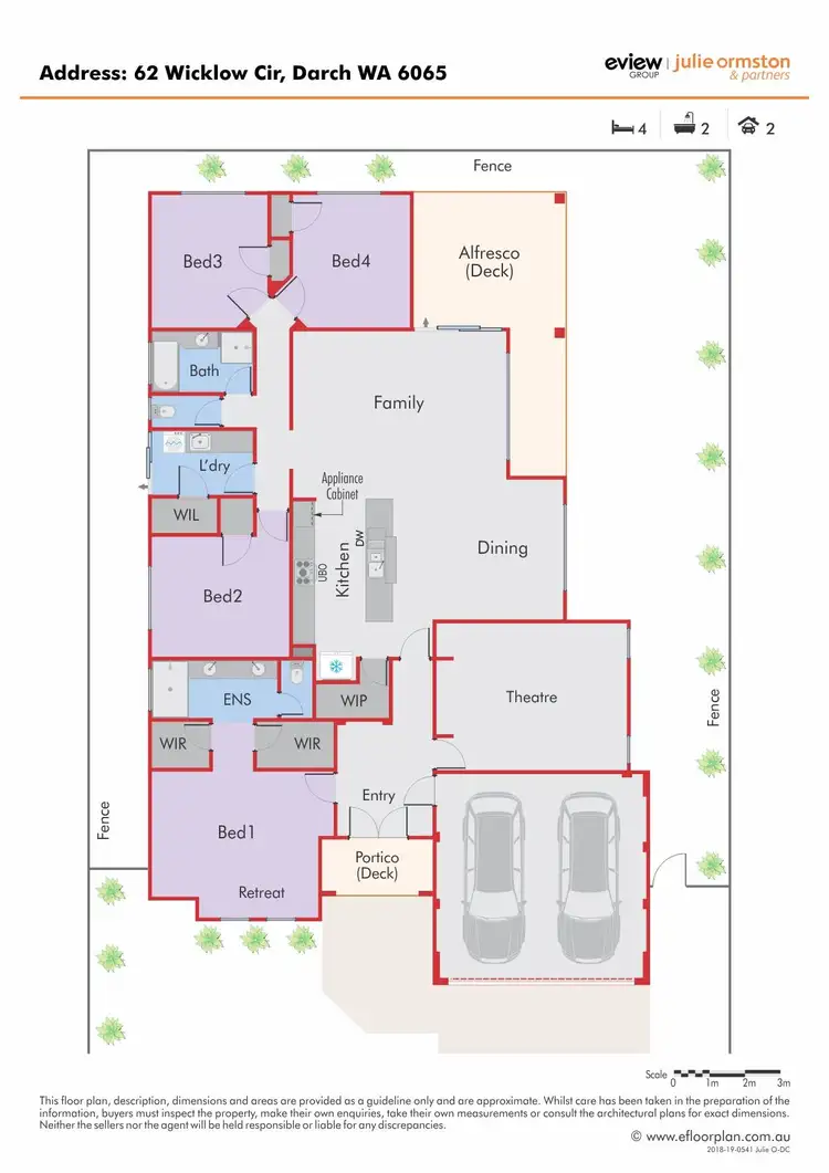 Floorplan of Homely house listing, 62 Wicklow Circle, Darch WA 6065