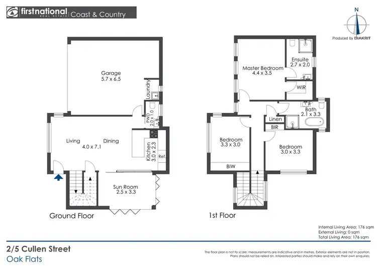 Floorplan of Homely townhouse listing, 2/5 Cullen Street, Oak Flats NSW 2529