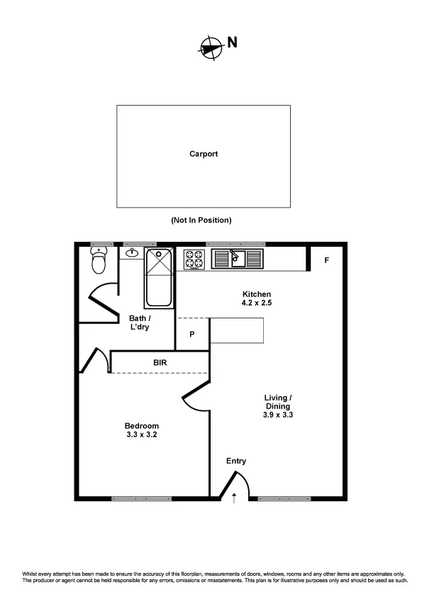 Floorplan of Homely unit listing, 1/63 Marion Street, Altona North VIC 3025