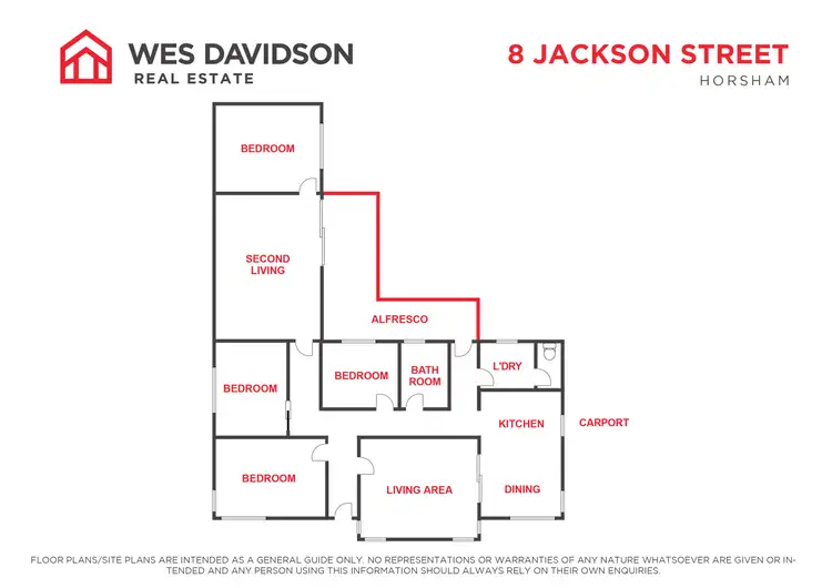 Floorplan of Homely house listing, 8 Jackson Street, Horsham VIC 3400