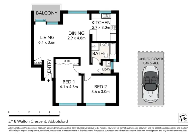 Floorplan of Homely apartment listing, 3/18 Walton Crescent, Abbotsford NSW 2046