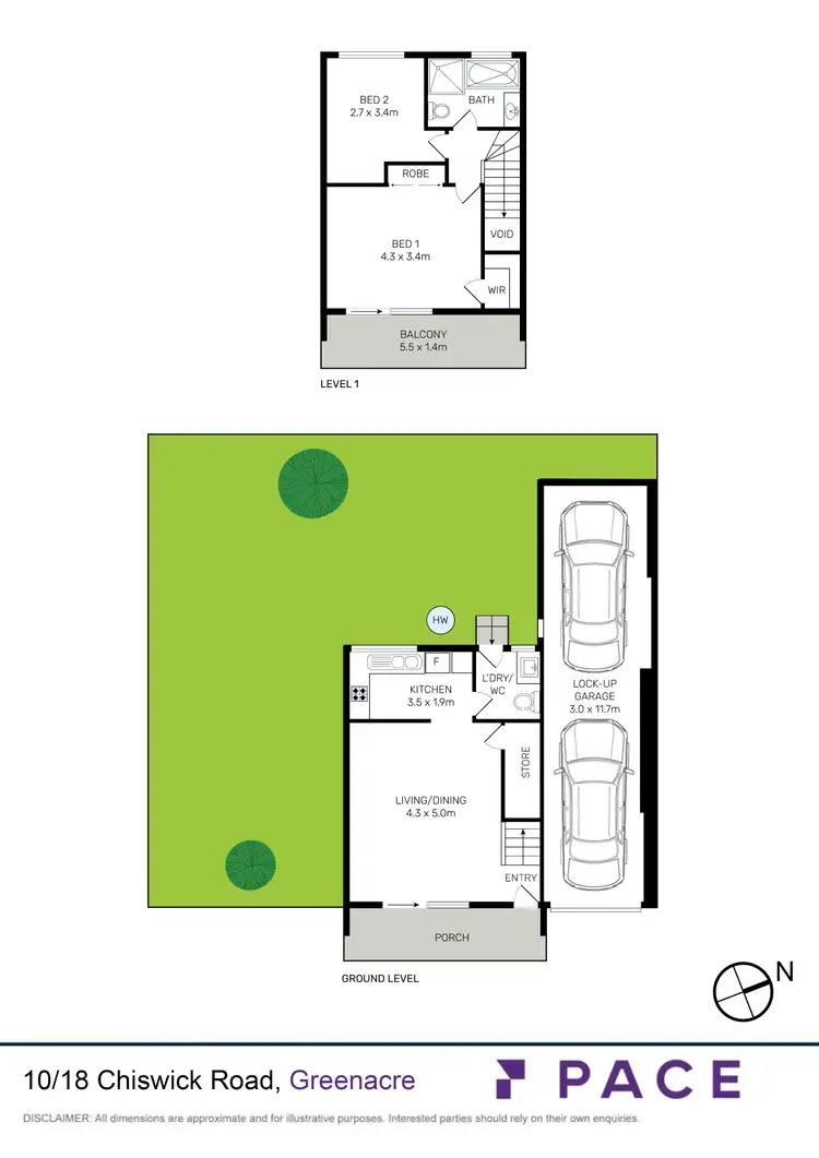 Floorplan of Homely townhouse listing, 10/18 Chiswick Road, Greenacre NSW 2190