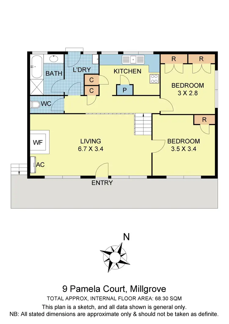 Floorplan of Homely house listing, 9 Pamela Court, Millgrove VIC 3799