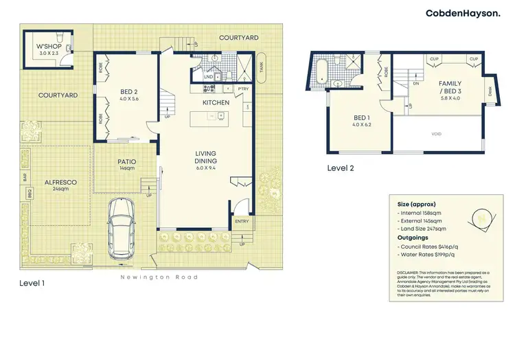 Floorplan of Homely house listing, 43B England Avenue, Marrickville NSW 2204
