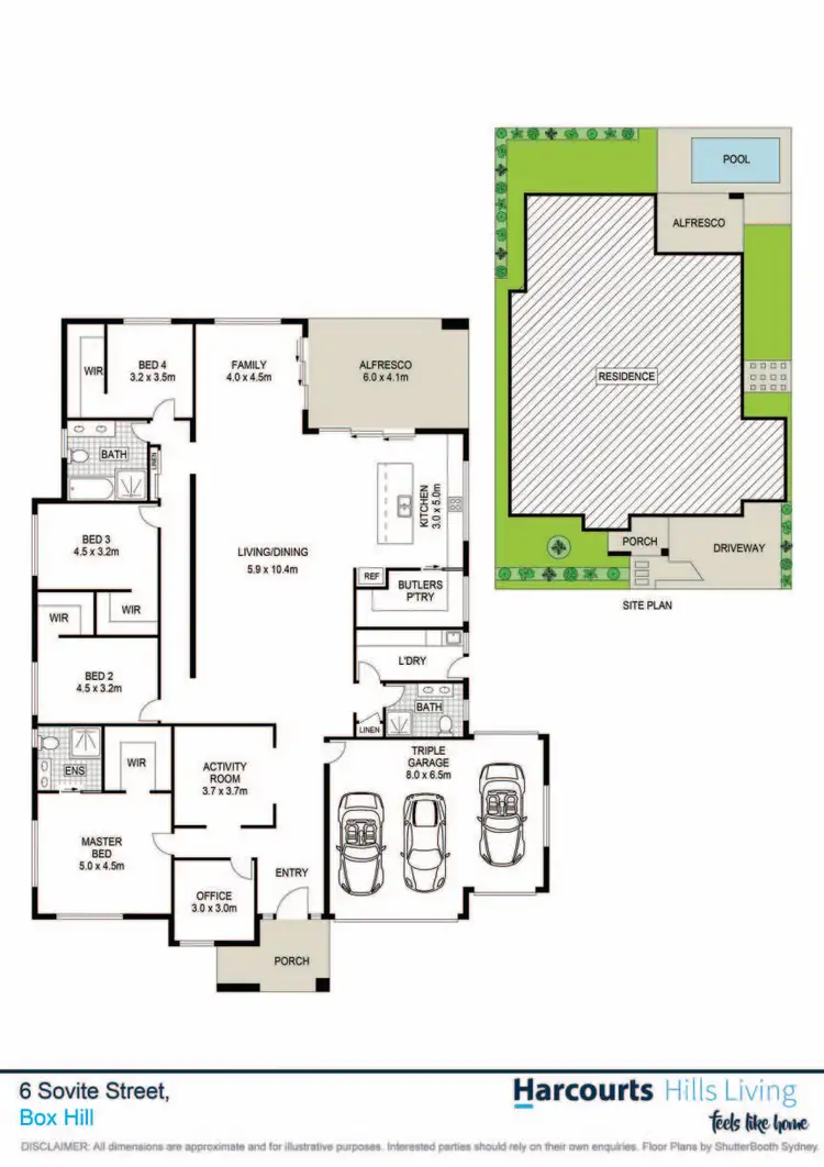 Floorplan of Homely house listing, 6 Sovite Street, Box Hill NSW 2765