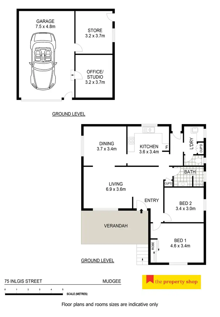Floorplan of Homely house listing, 75 Inglis Street, Mudgee NSW 2850