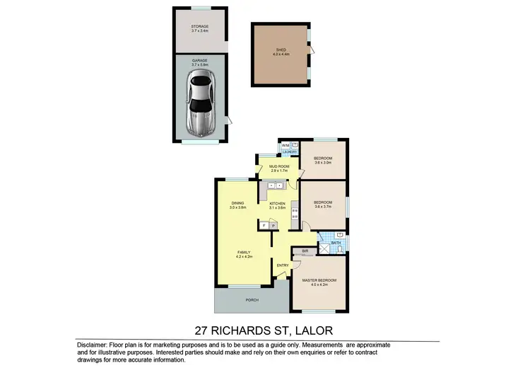 Floorplan of Homely house listing, 27 Richards Street, Lalor VIC 3075