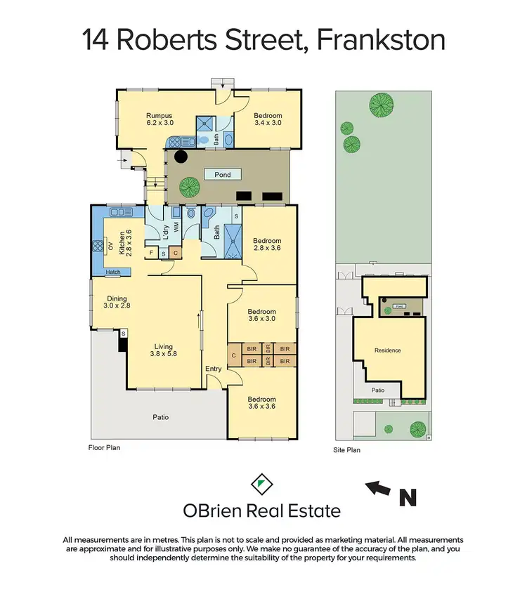 Floorplan of Homely house listing, 14 Roberts Street, Frankston VIC 3199
