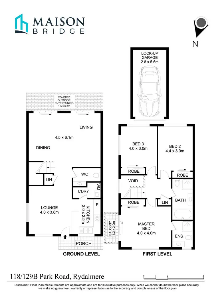 Floorplan of Homely townhouse listing, 118/129B Park Road, Rydalmere NSW 2116