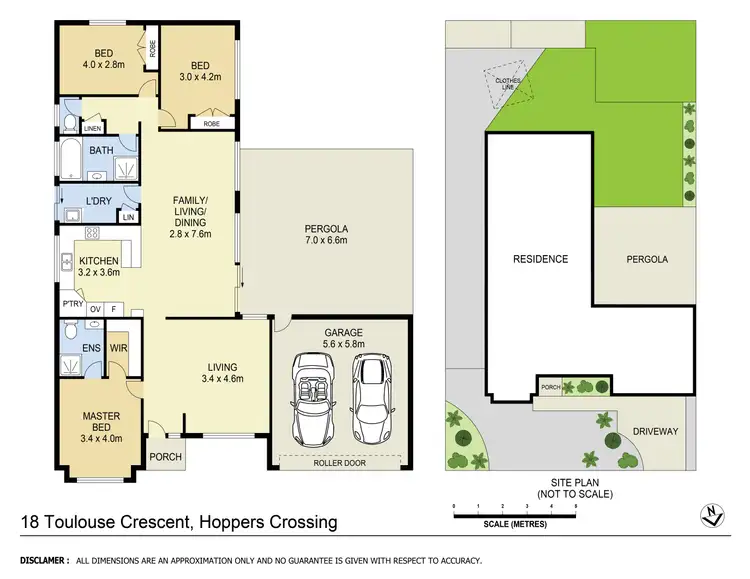 Floorplan of Homely house listing, 18 Toulouse Crescent, Hoppers Crossing VIC 3029
