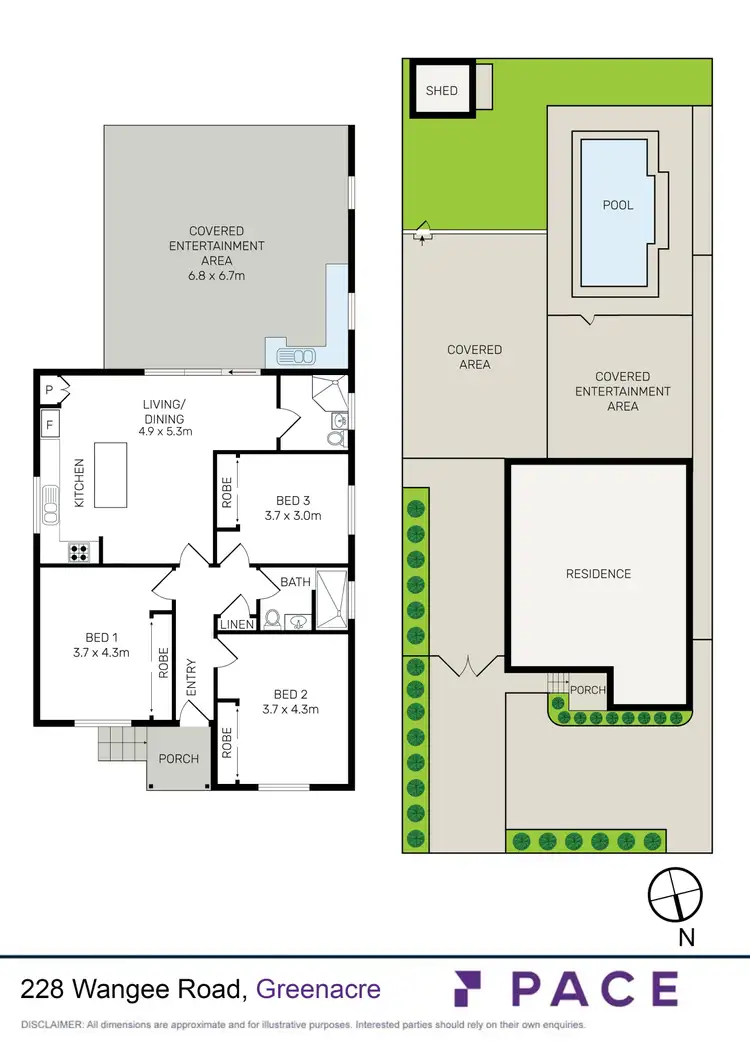 Floorplan of Homely house listing, 228 Wangee Road, Greenacre NSW 2190