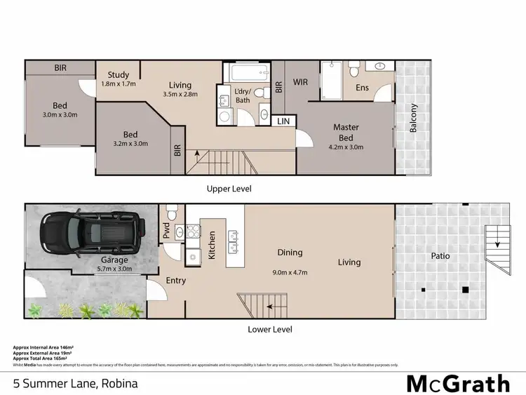 Floorplan of Homely terrace listing, 5 Summer Lane, Robina QLD 4226