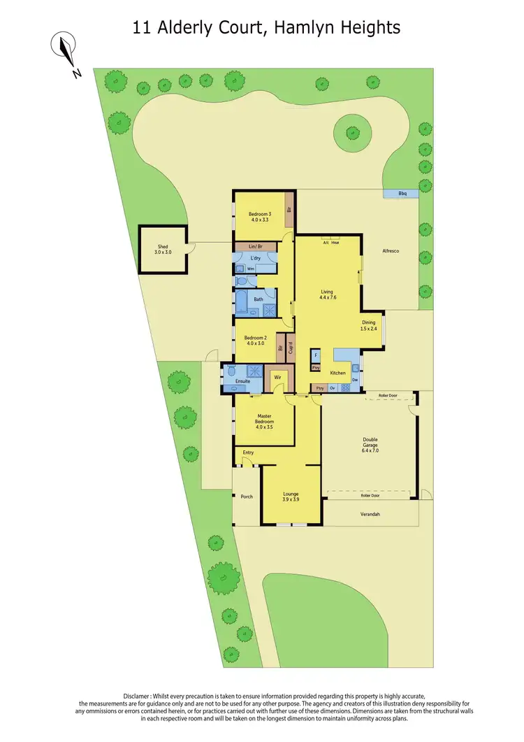 Floorplan of Homely house listing, 11 Alderley Court, Hamlyn Heights VIC 3215