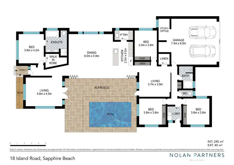 Floorplan of Homely house listing, 18 Island Road, Sapphire Beach NSW 2450