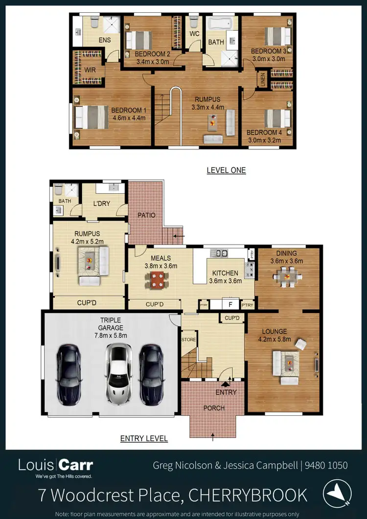 Floorplan of Homely house listing, 7 Woodcrest Place, Cherrybrook NSW 2126