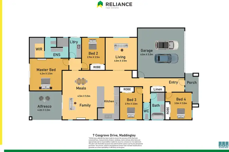 Floorplan of Homely house listing, 7 Cosgrove Drive, Maddingley VIC 3340
