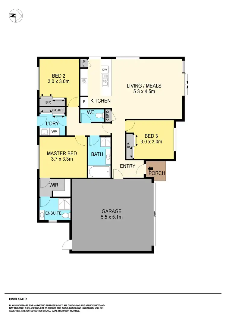 Floorplan of Homely townhouse listing, 5/916 Geelong Road, Canadian VIC 3350